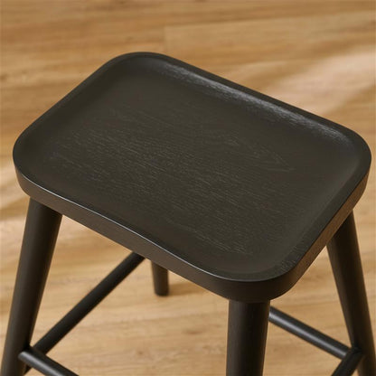 Silvester Bar Stool - Black Oak