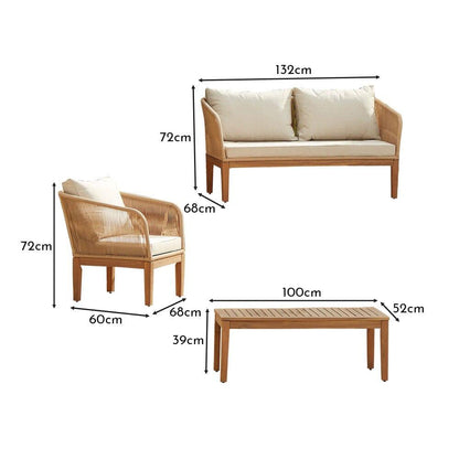 Eaden Conversation Set - Natural - Laura James