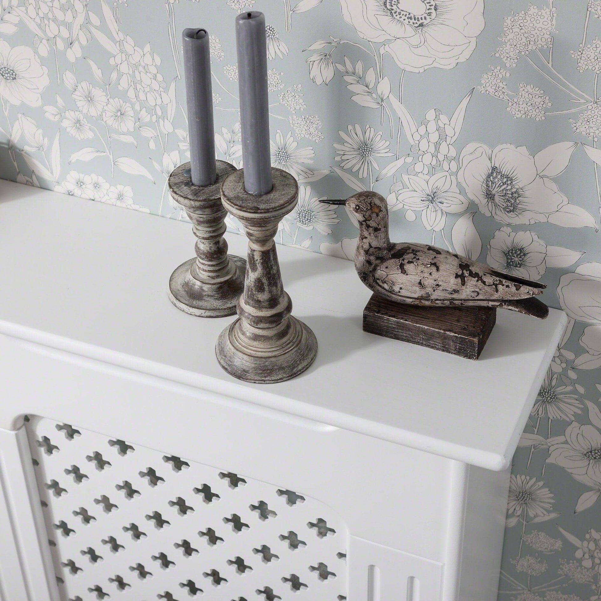 White Radiator Cover - Adjustable - Laura James