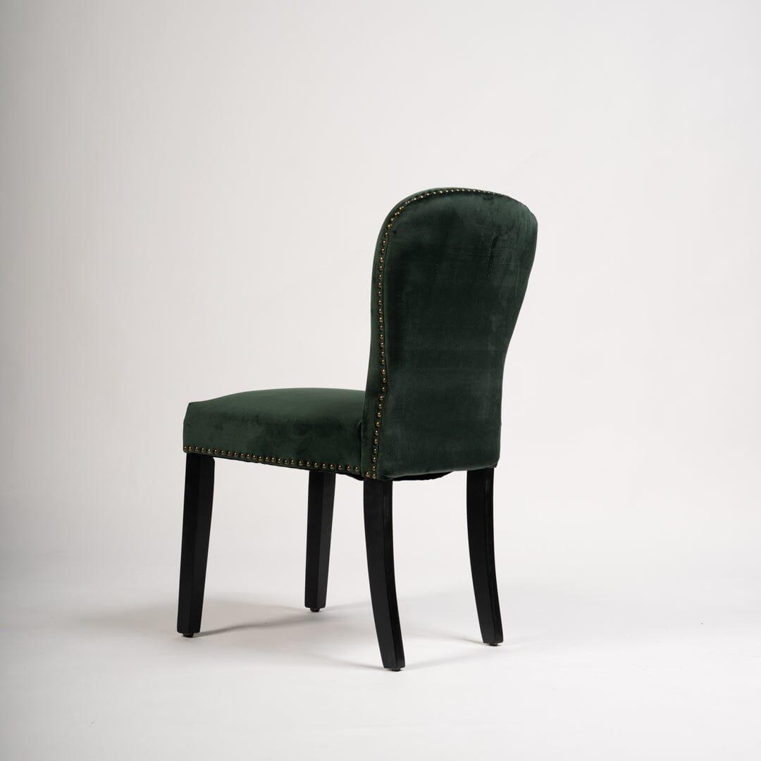 Green Velvet Dining Chairs - Laura James