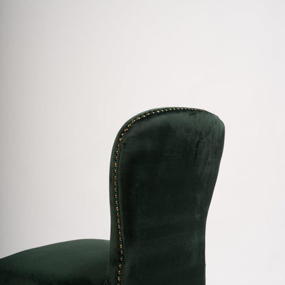 Green Velvet Dining Chairs - Laura James