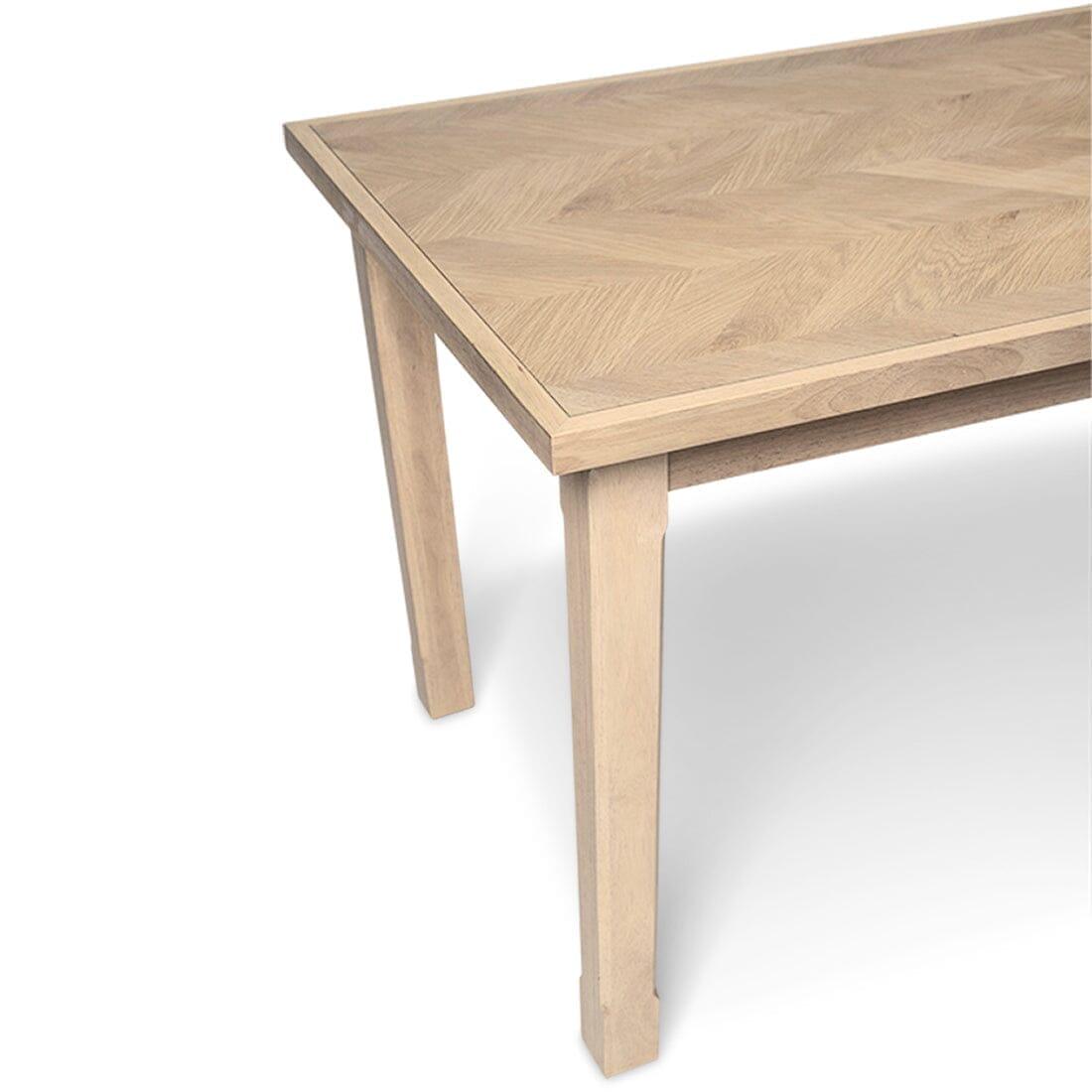 Ella Pale Oak Dining Table Set - 6 Seater - Freya Grey Dining Chairs - 160cm
