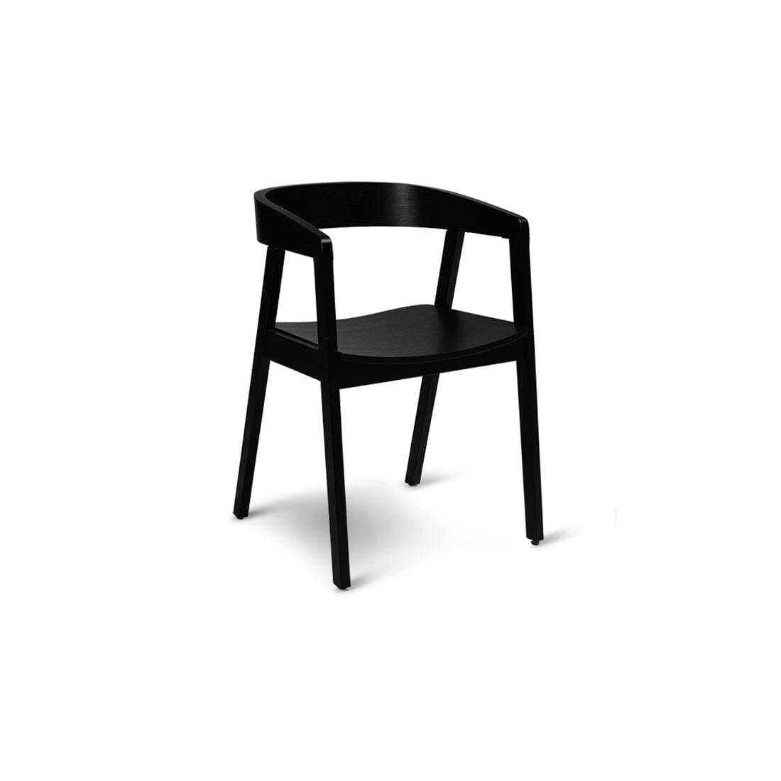 Ella Wooden Dining Armchairs set 2 - Black