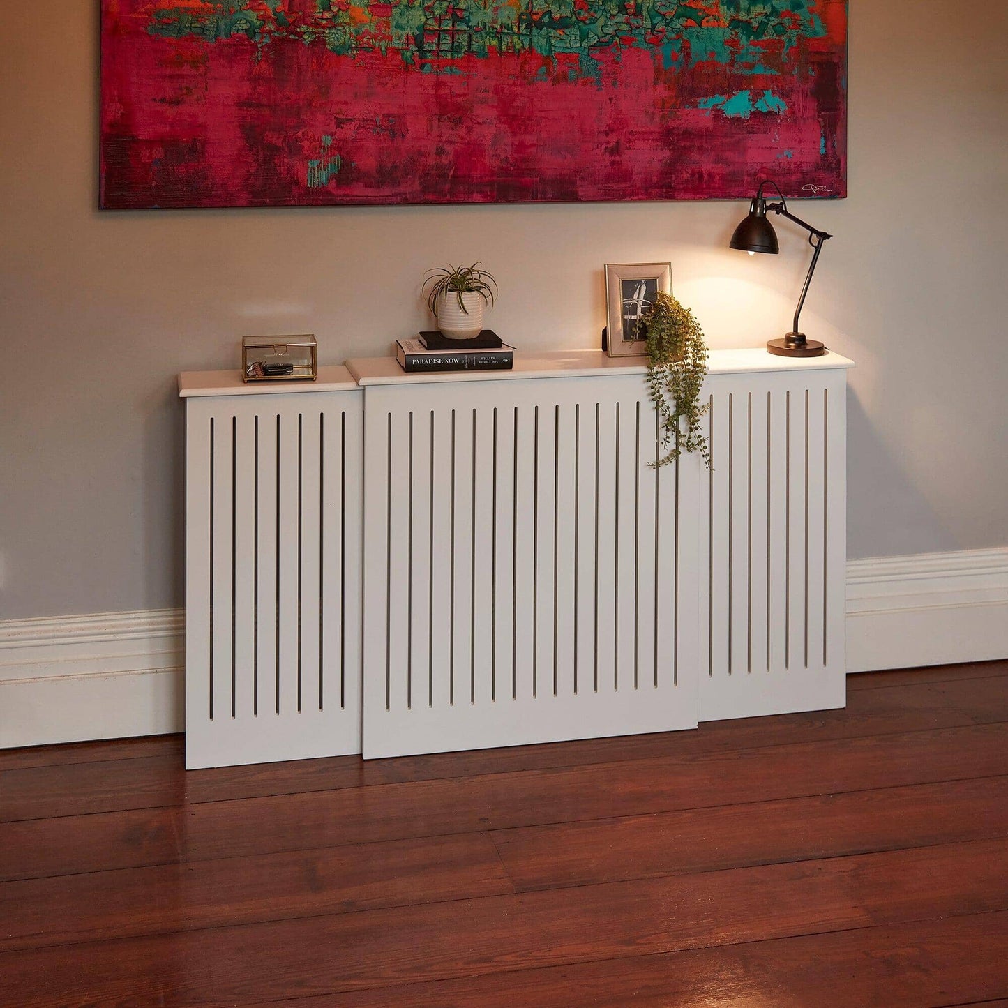 Elspeth Extendable Radiator Cover in Snow White