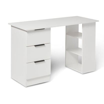 Essie White Desk With 3 Drawers by Laura James