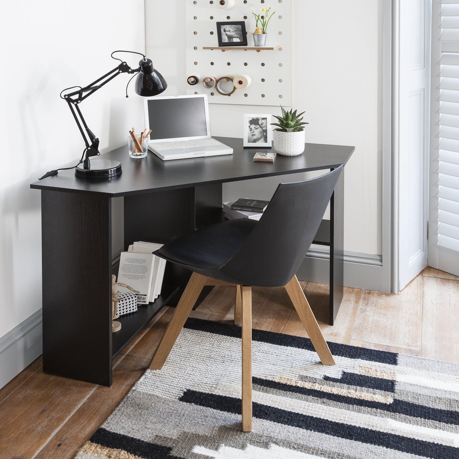 Black Corner Desk - Laura James