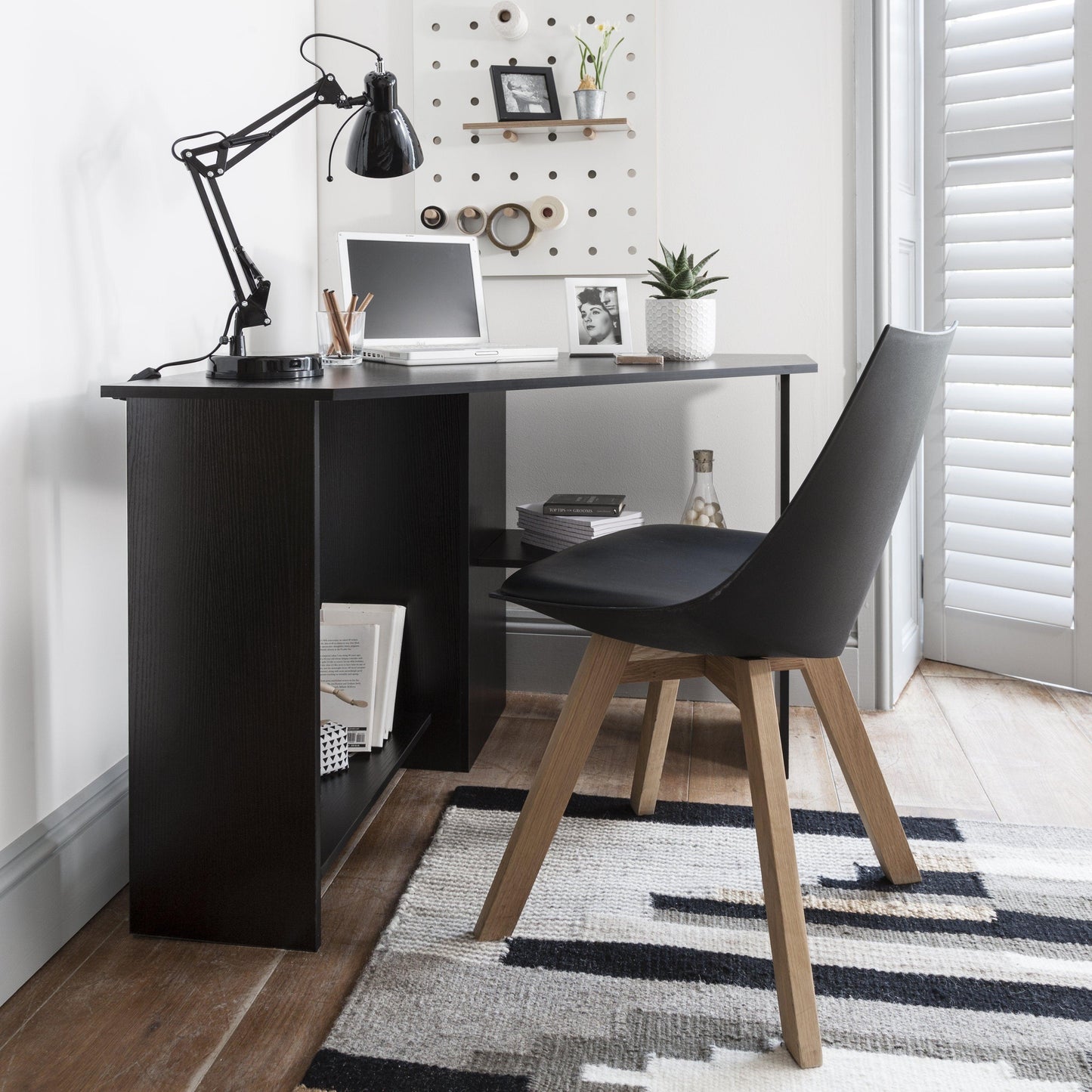 Black Corner Desk - Laura James
