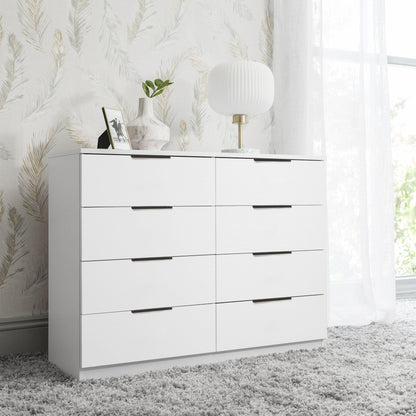 Essie Wardrobe and Drawers Bedroom Set - Pure White