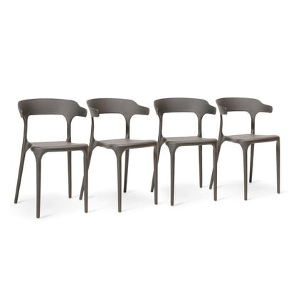 Finn dining chairs - set of 4 - grey - Laura James