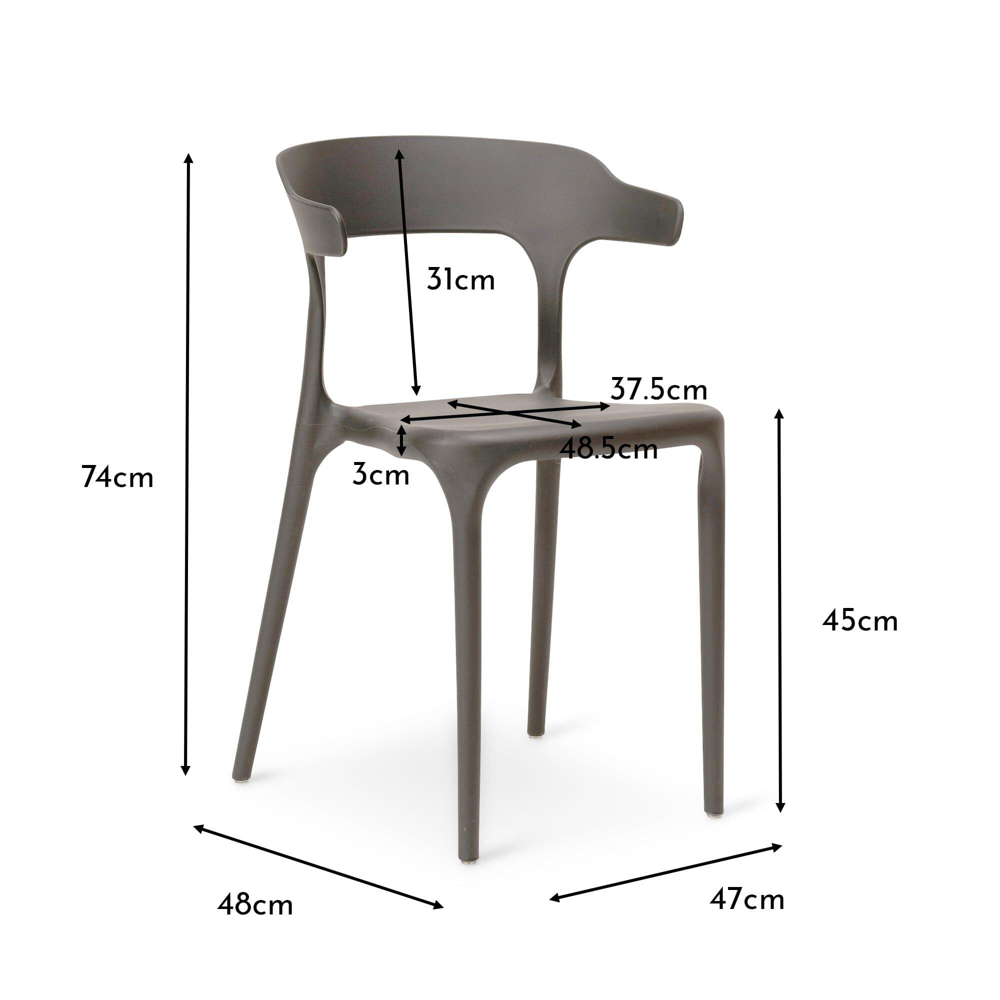 grey garden plastic chairs