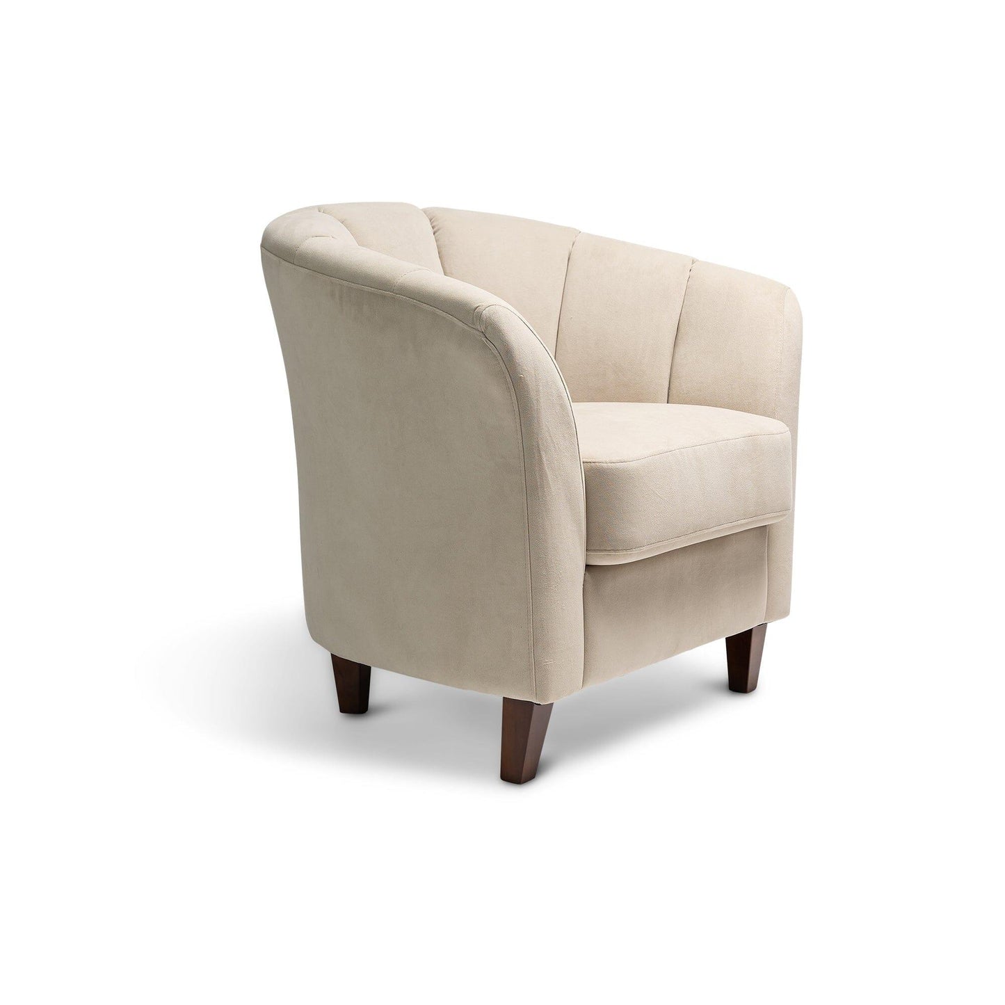 Florence Clay Armchair with Dark Oak Legs - Laura James