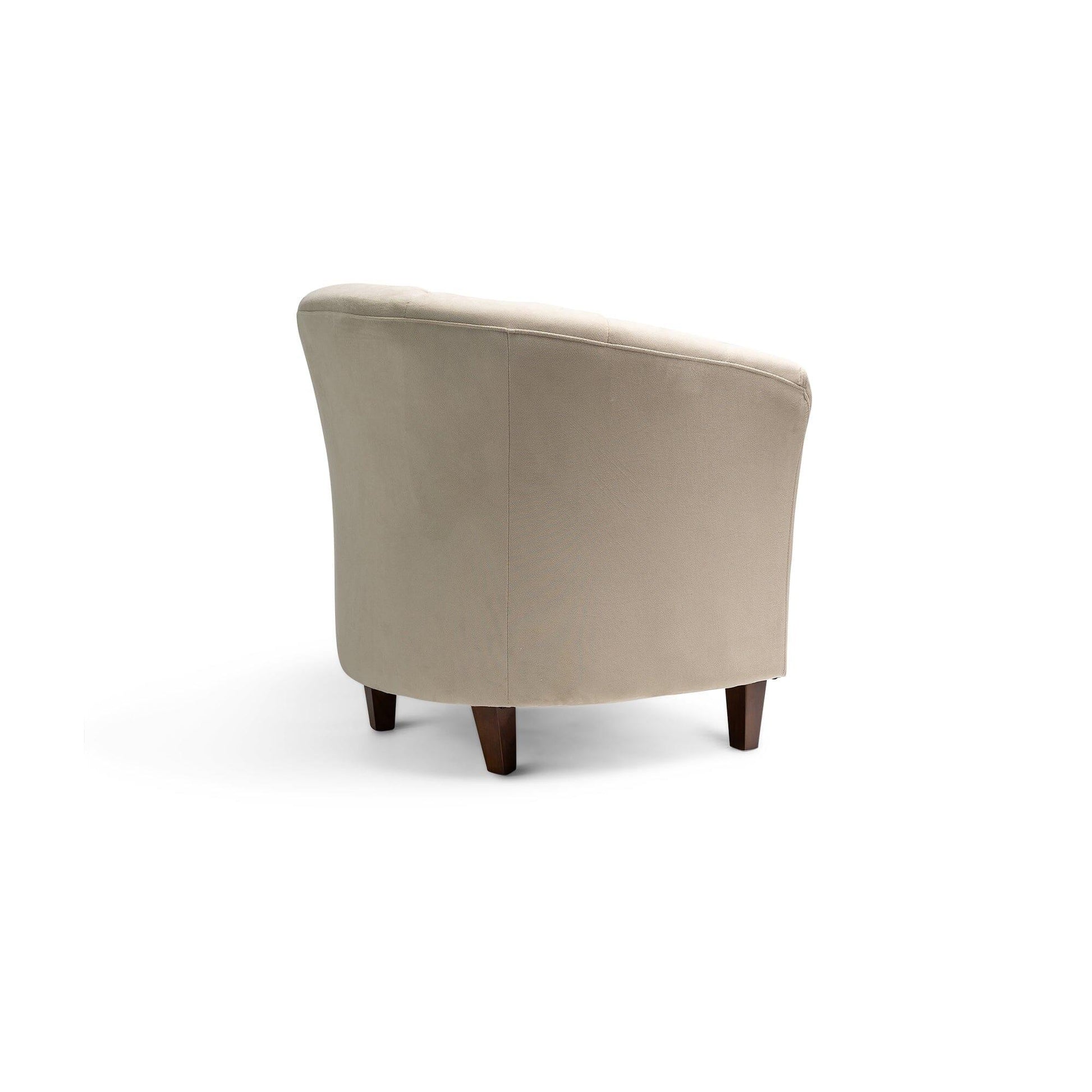 Florence Clay Armchair with Dark Oak Legs - Laura James