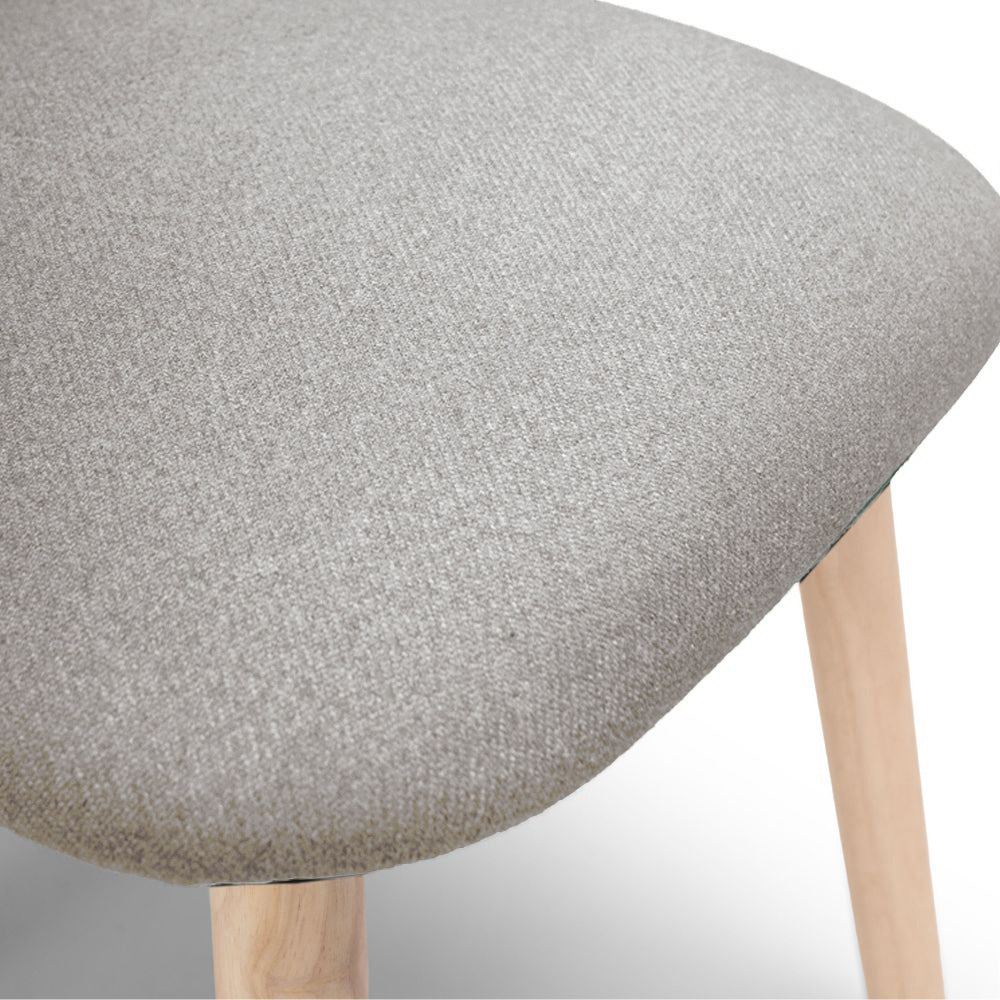 Freya Fossil Armchairs - Set of 2 - Whitewash Oak Legs - Laura James 