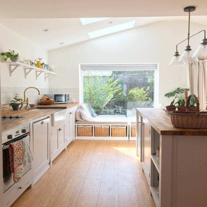 Fyfield 2 Seater Hallway Storage Bench with Storage - White