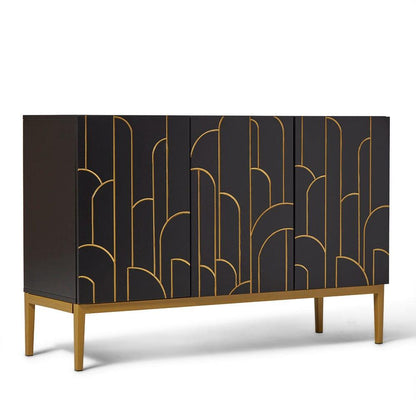 Gatsby 3 Door Sideboard – Noir Black - Laura James