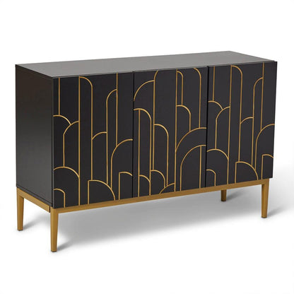 Gatsby 3 Door Sideboard – Noir Black - Laura James