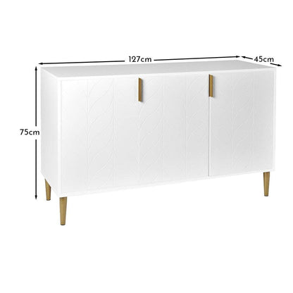 Gloria Deco Sideboard, Snow White - Laura James