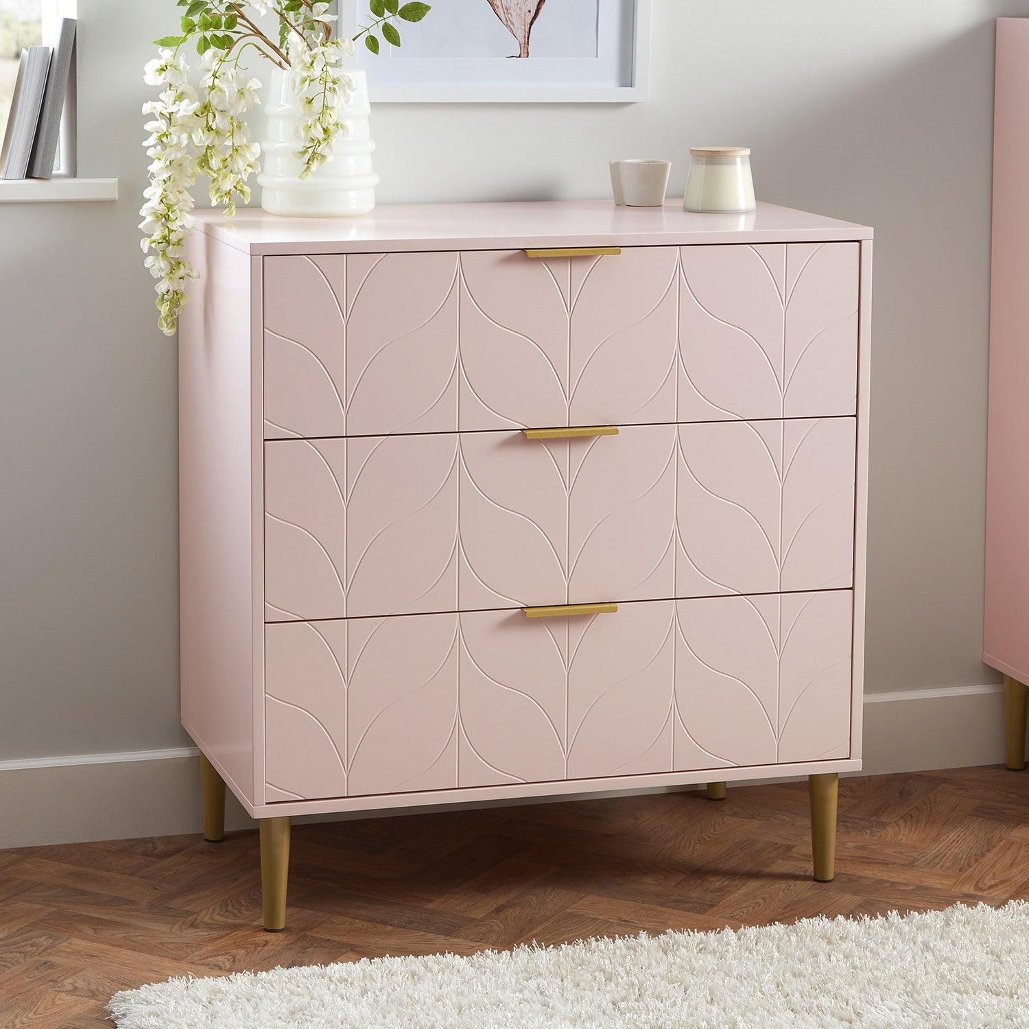 Gloria 3 piece bedroom furniture set - 3 drawers Gloria 3 piece bedroom furniture set - 3 drawers