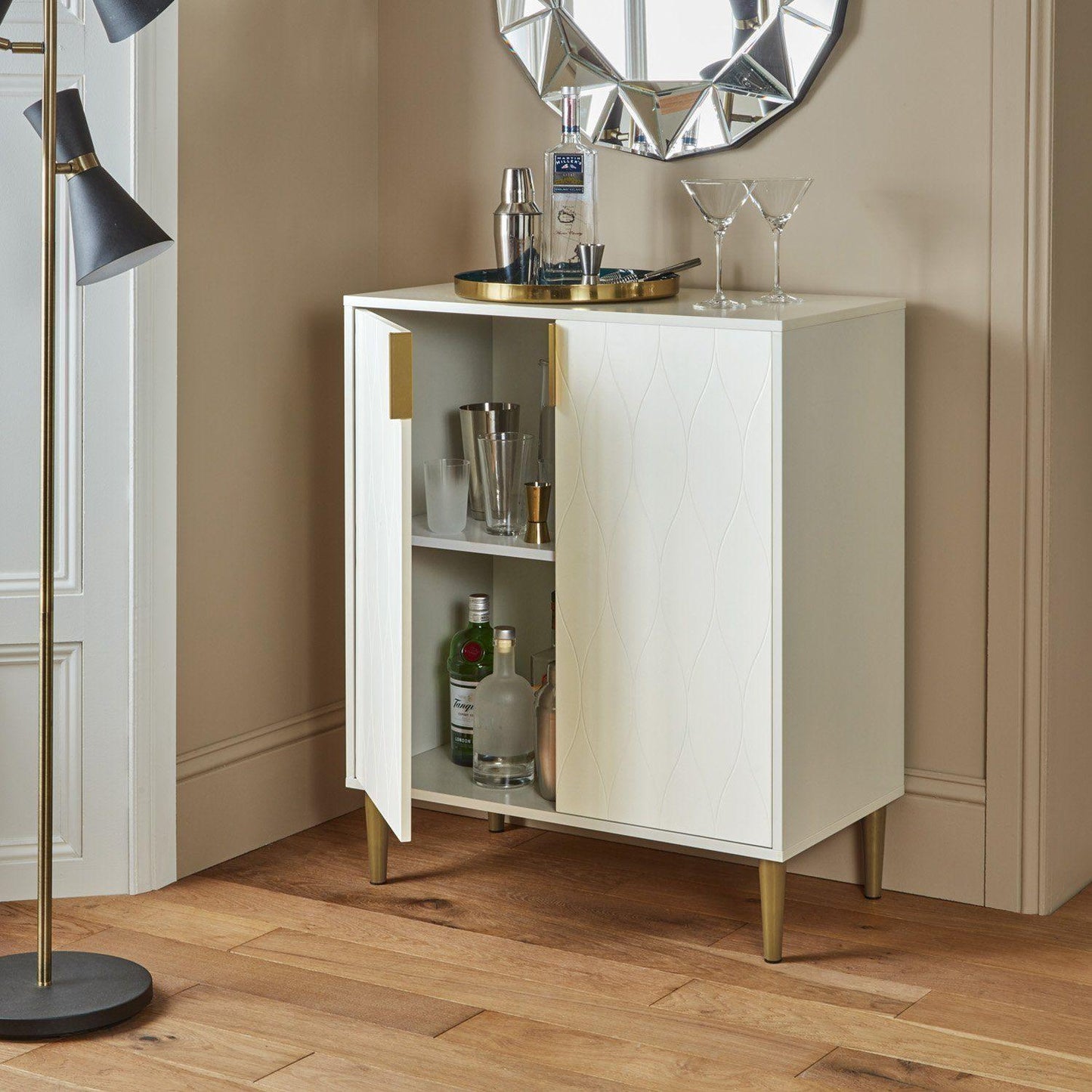 Gloria small sideboard - white - Laura James