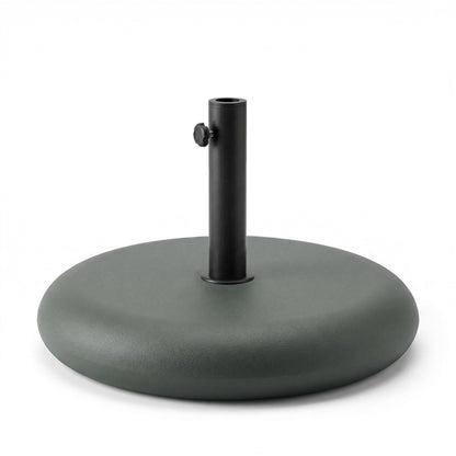 Oia Olive Green Parasol - 2m Round with Green Base