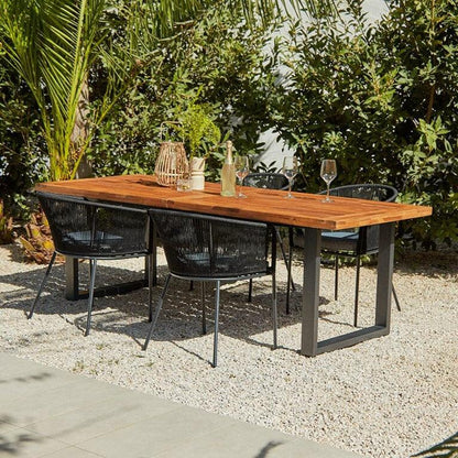 Hali Garden Industrial Dining Set - 4 Seater - Laura James