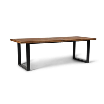 Hali 6 Seater Steel Acacia Top Dining Table 175cm - Laura James
