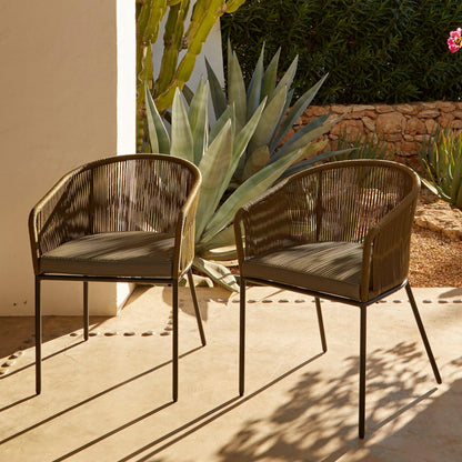 Hali 8 Seater Wooden Outdoor Dining Set with Hali Green Chairs & Grey Lean Over Parasol - 235cm
