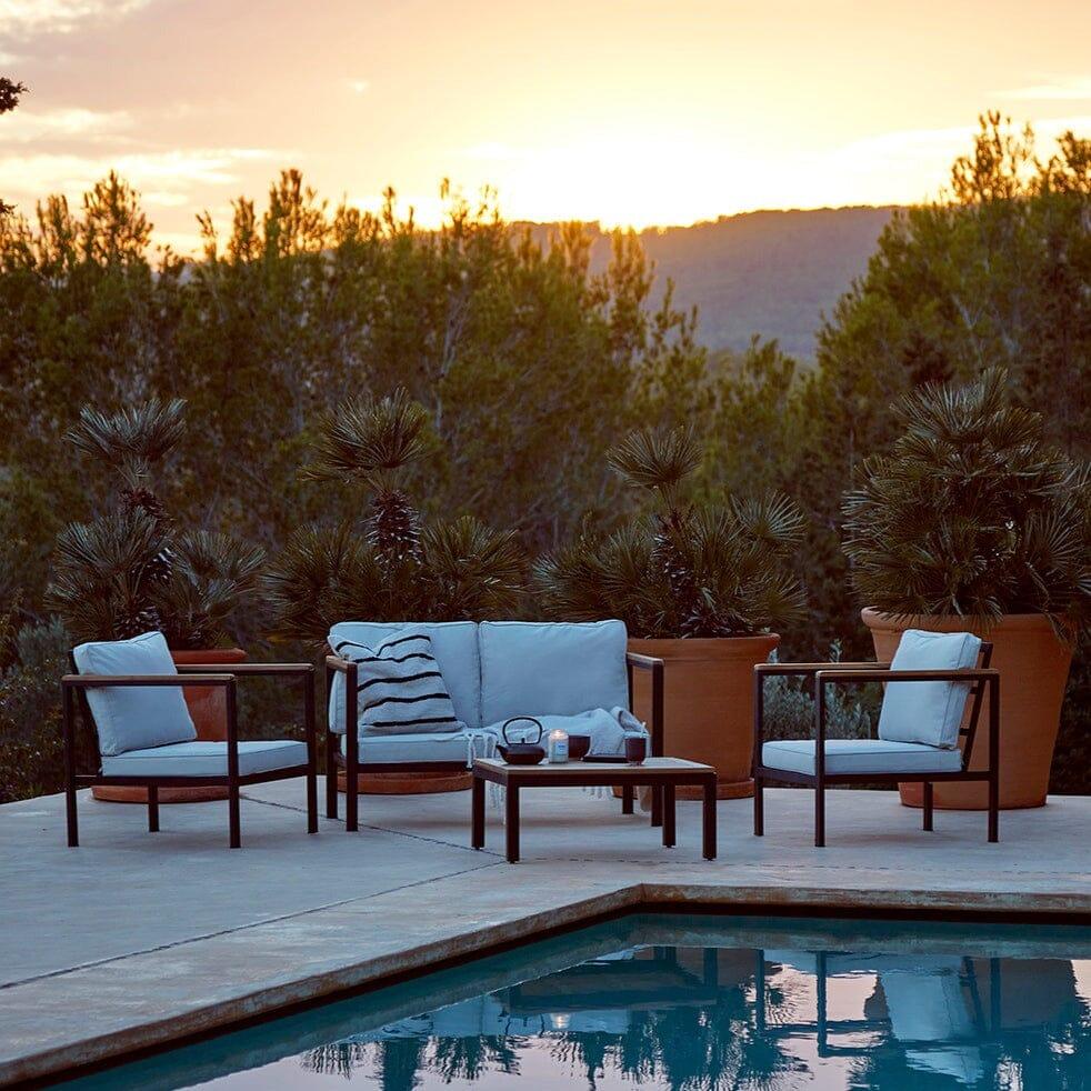 Halston Garden Conversation Sofa Set - Black - Laura James