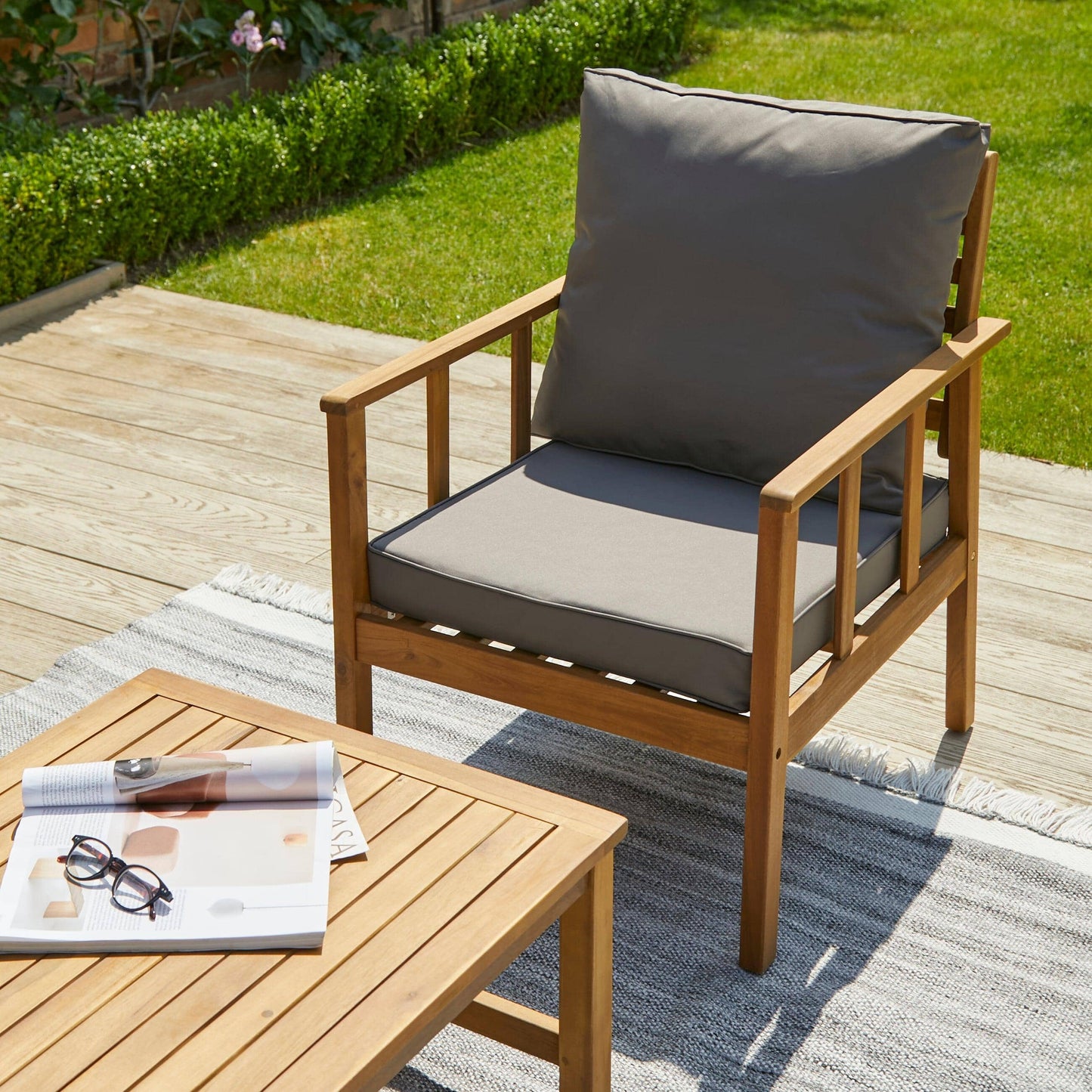 Harrelson Conversation Set Cushion Covers - Pebble Grey - Laura James