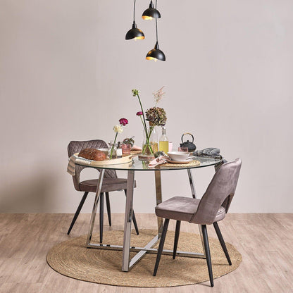 Heaton 150cm Round Seagrass Rug - Natural - Laura James