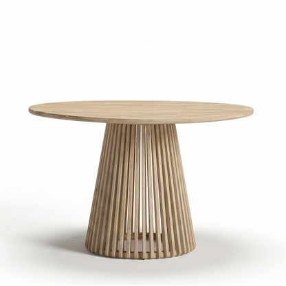 Willow 4 Seater Round Garden Dining Set with Sasha Chairs - Laura James