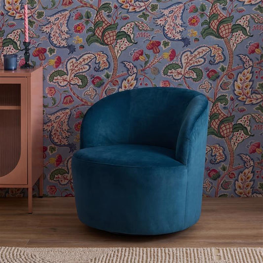 Sawyer 68cm Swivel Armchair - Deep Teal