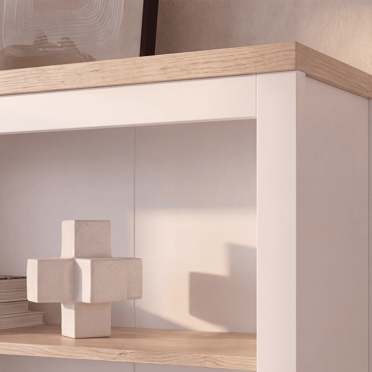 Bampton White Tall  Bookcase - Laura James 