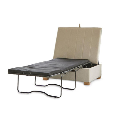 Madeleine Bed in a Box - Sand with Whitewash Oak Legs - Laura James