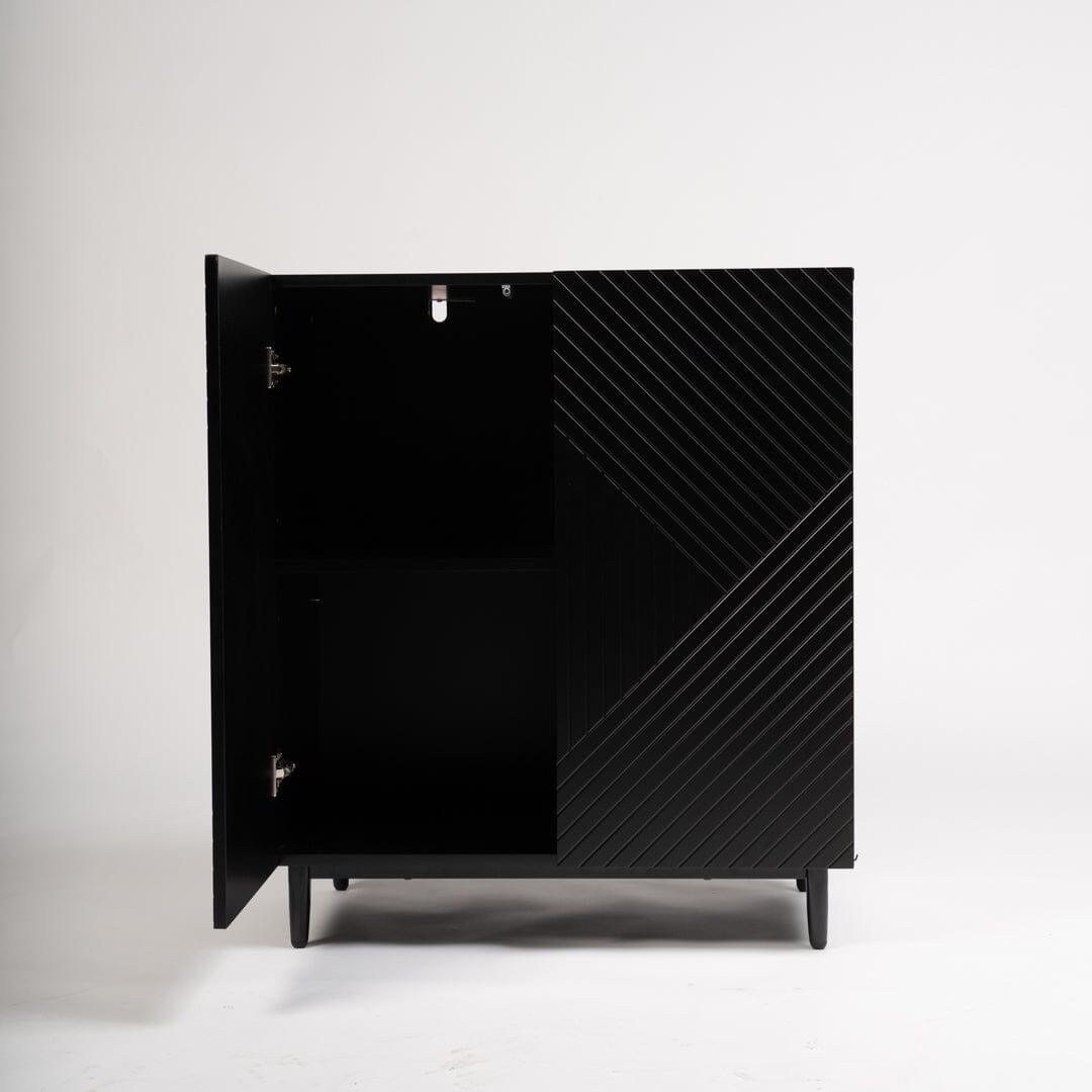 Jack 2 Door Small Sideboard - Geometric Black – Laura James Ireland