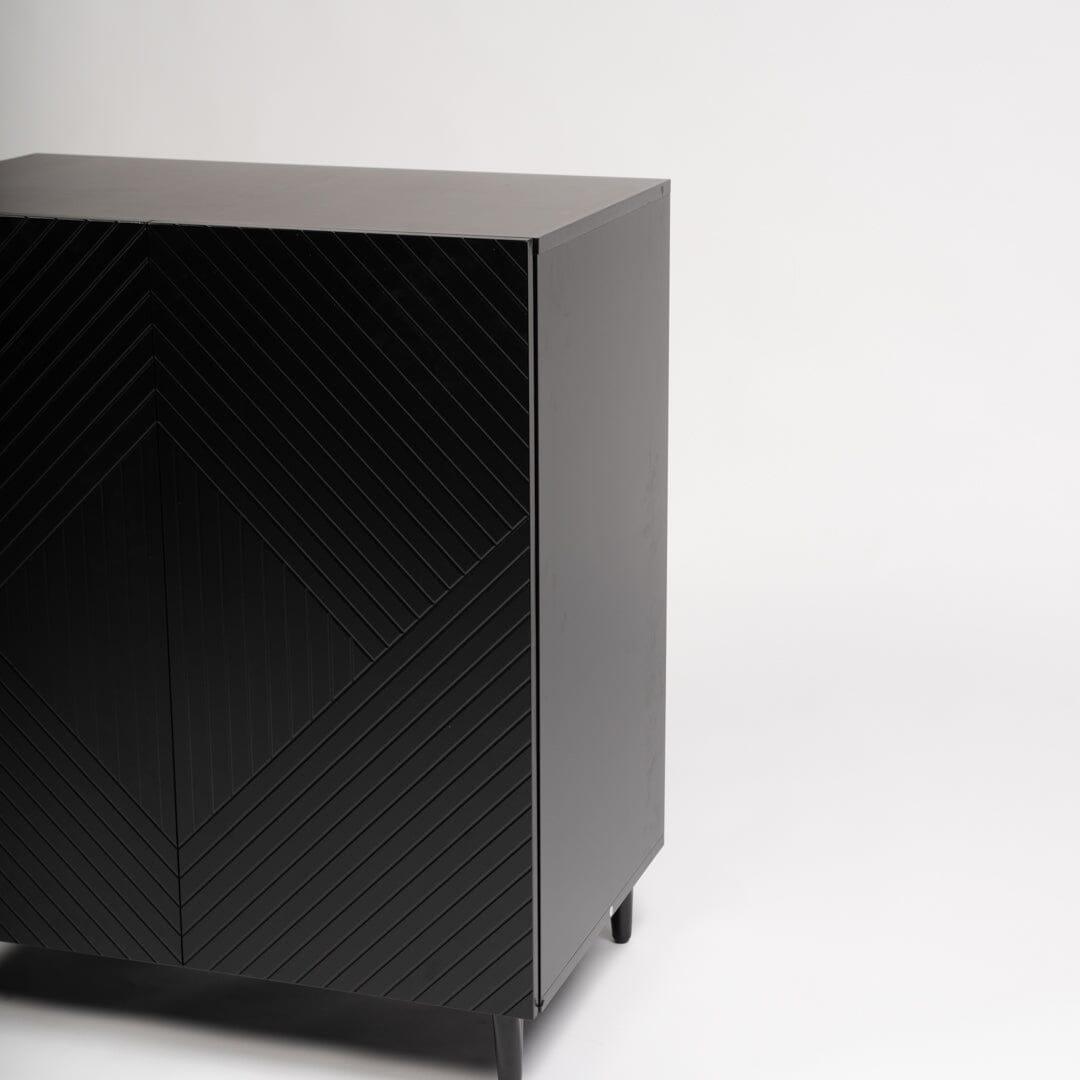 Jack 2 Door Small Sideboard - Geometric Black – Laura James Ireland