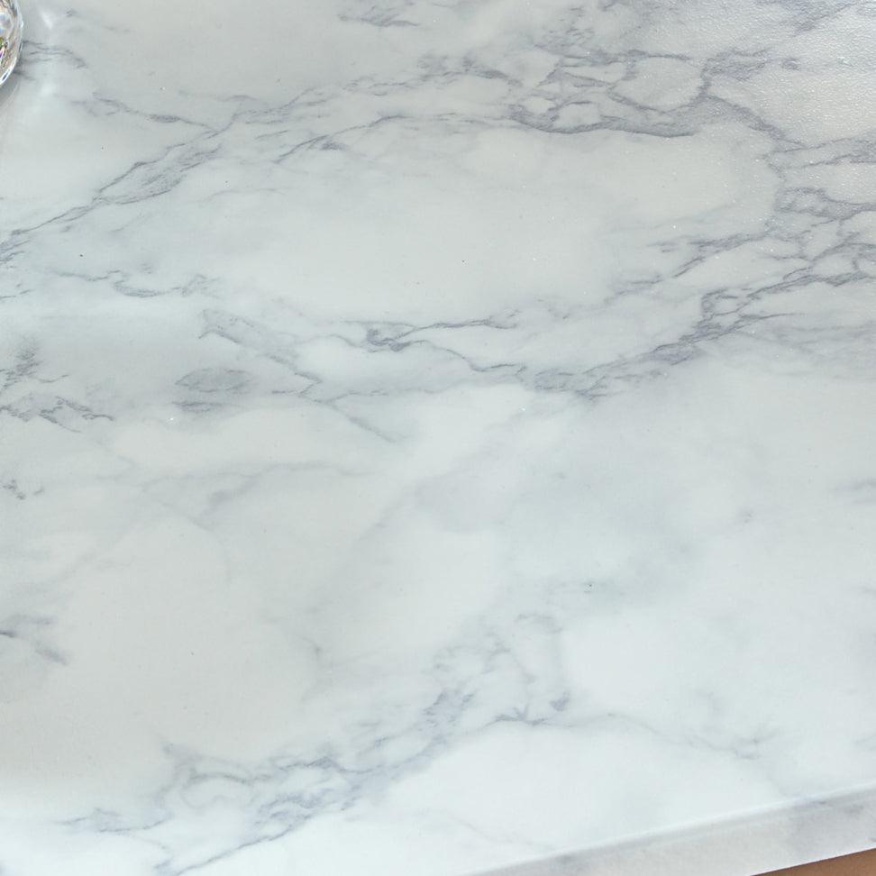 Jay coffee table and side table set - marble effect and black - Laura James