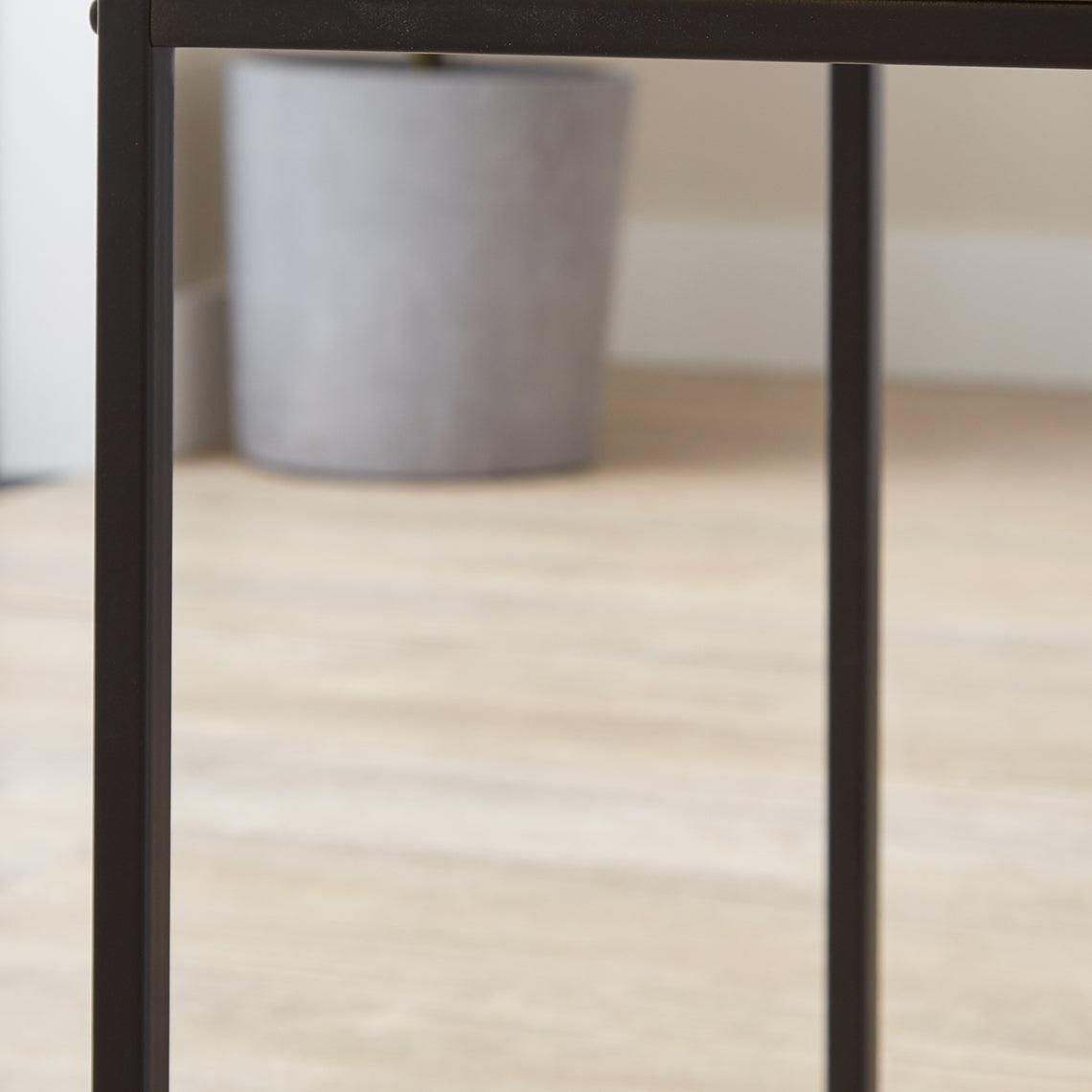 Jay desk - marble effect and black - Laura James