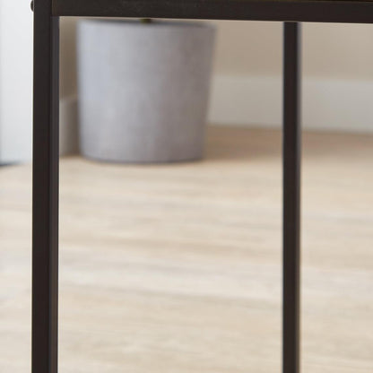 Jay desk - marble effect and black - Laura James
