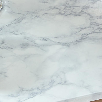 Jay desk - marble effect and chrome - Laura James