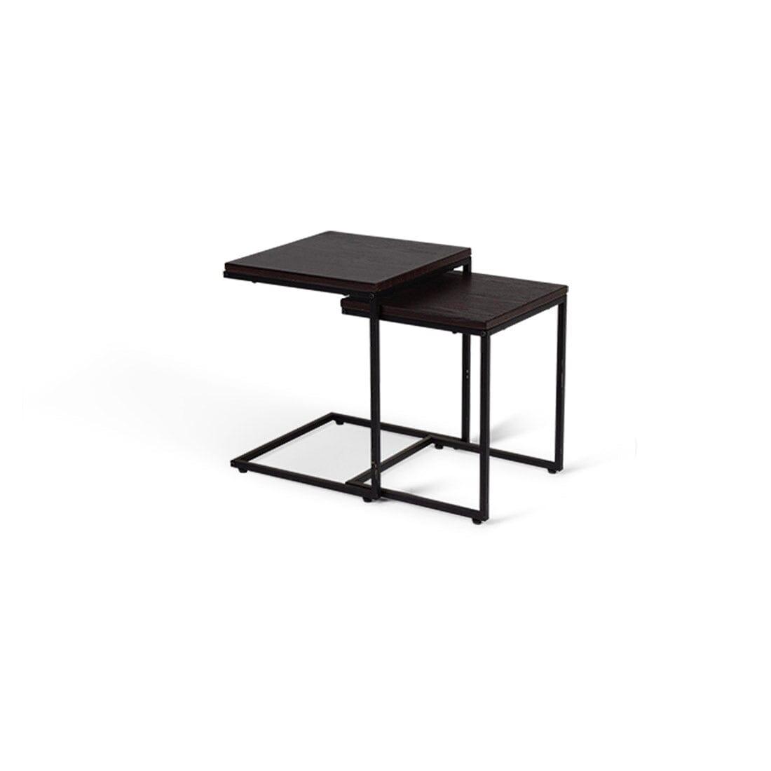 Jay Nesting Table Black Frame Walnut Top Laura James Ireland