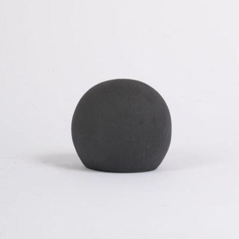 Kelton 9cm Ceramic Ball Ornament - Black - Laura James