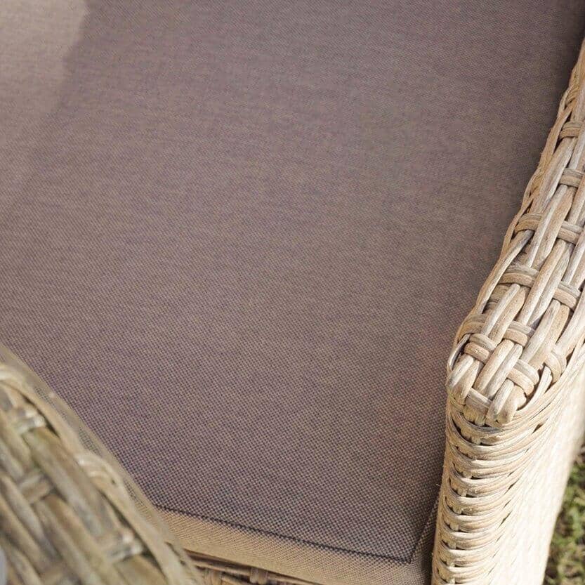 Kemble 2 Seater Rattan Bistro Dining Set - Light Grey