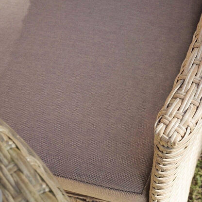 Kemble 2 Seater Rattan Bistro Dining Set - Light Grey