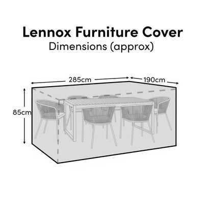 Rectangular Rain Cover 285x190x85cm- Laura James