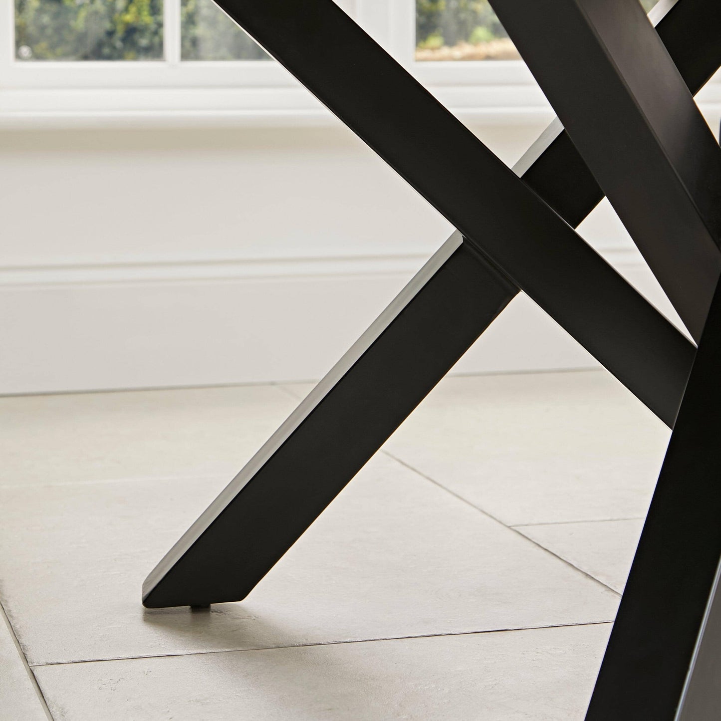 Levi Black Round Dining Table Set - 6 Seater - Faye Black Dining Chairs