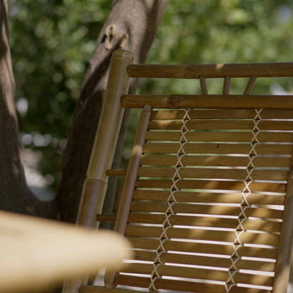 Lila Bamboo Garden Folding Chair - Set of 2