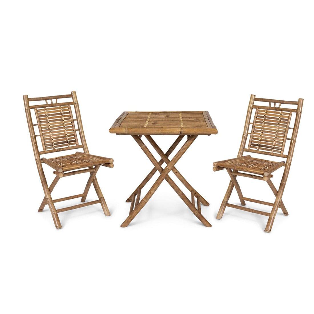 Lila 2 Seater Bamboo Garden Folding Dining Set - Laura James