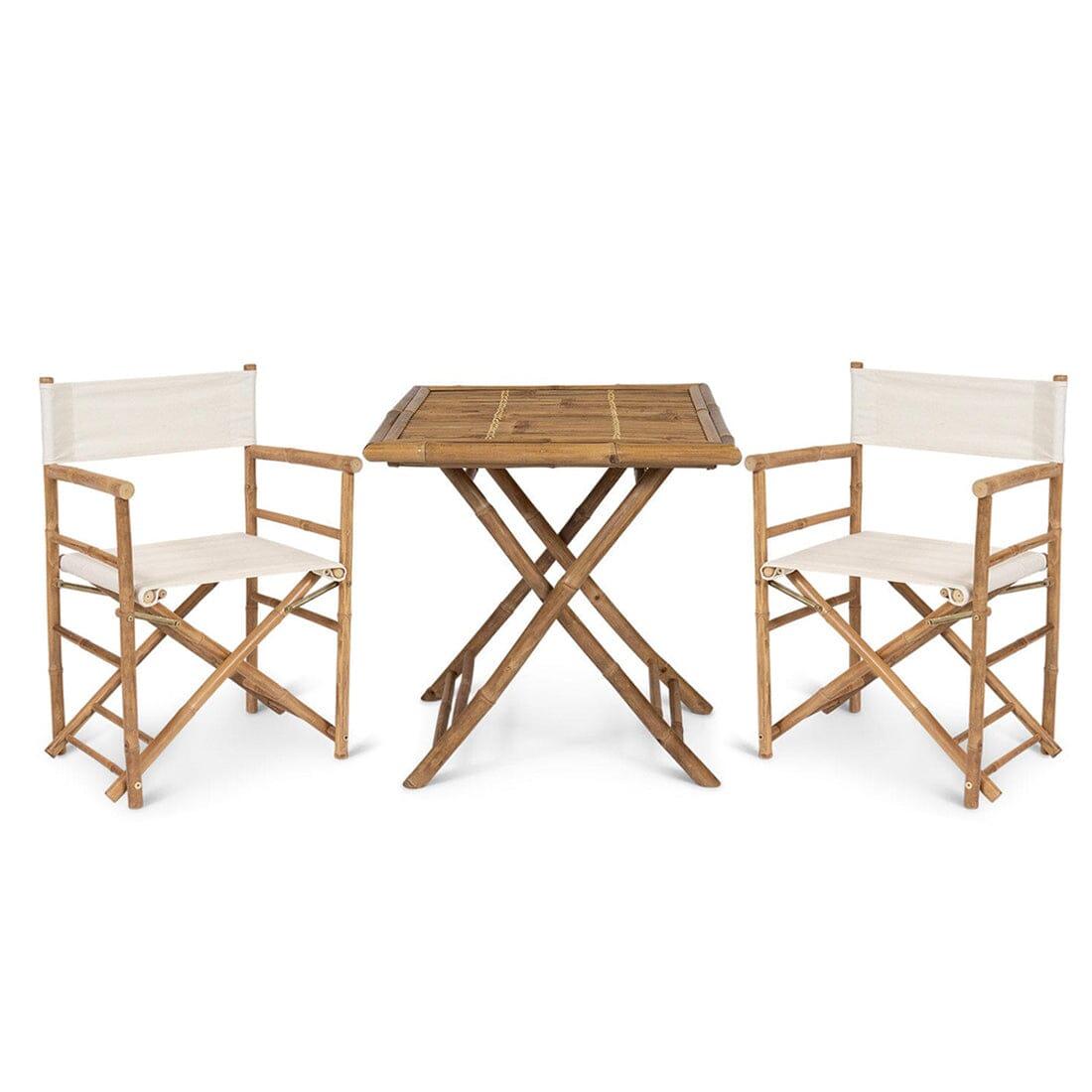 Lila Bamboo Folding Directors Dining Set - Laura James