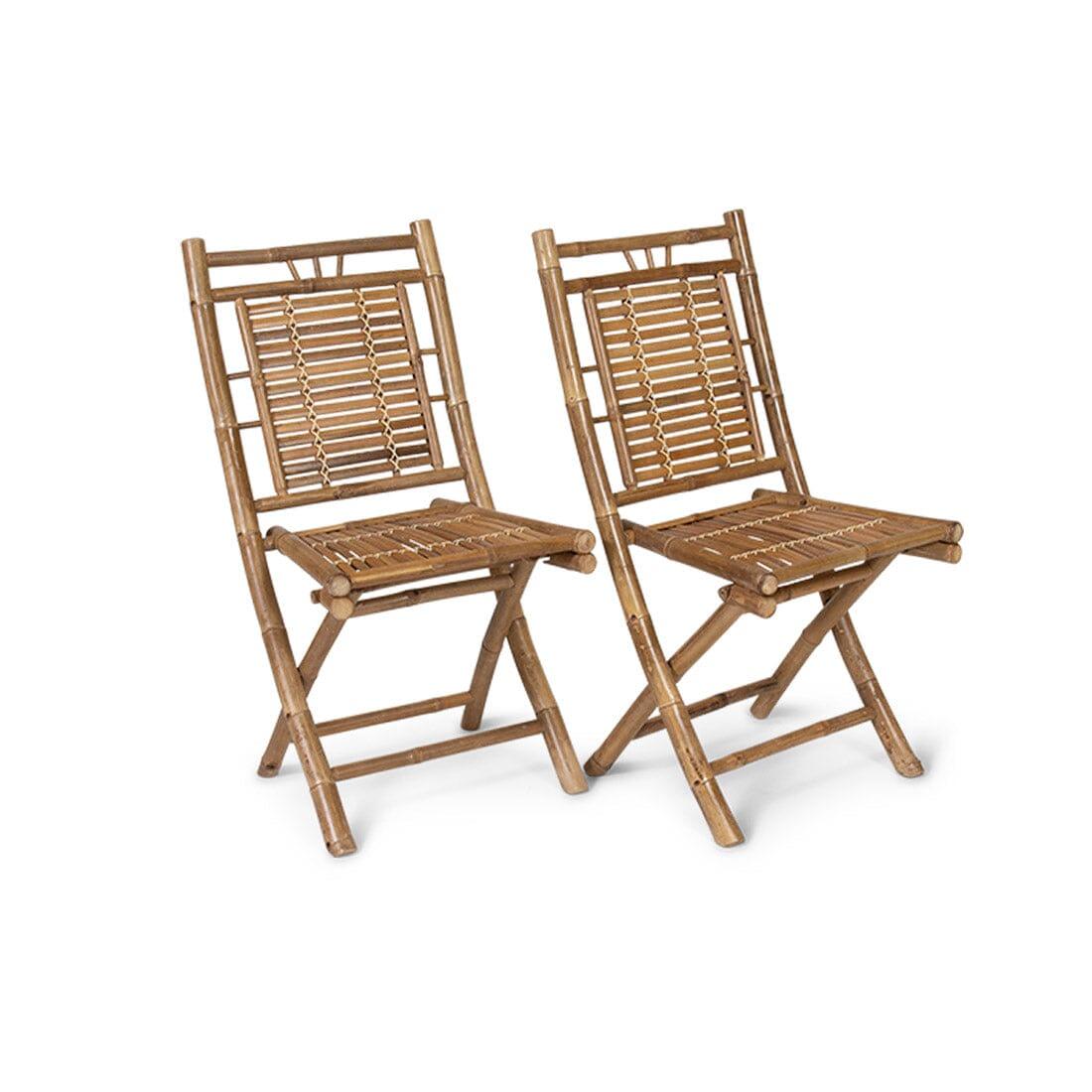 Lila Bamboo Folding Garden Chair - Laura James